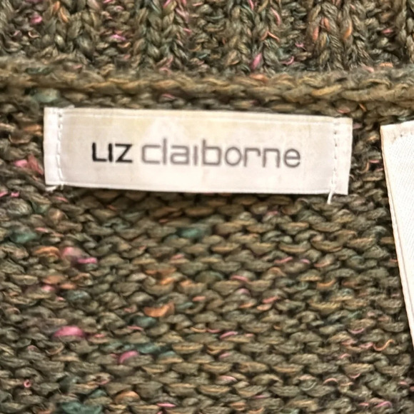 Liz Claiborne Women’s Sweater Green Size medium - Picture 6 of 6